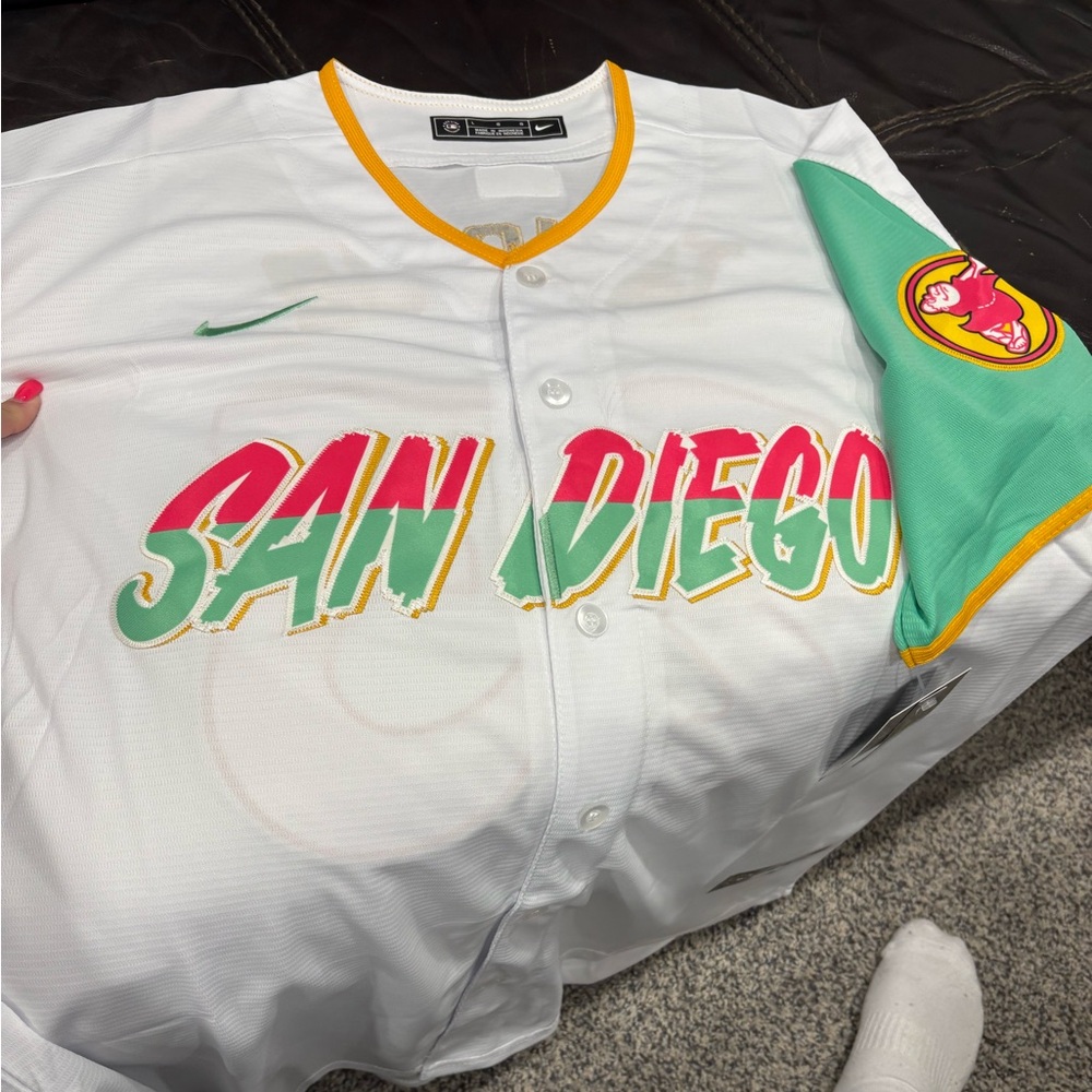 San Diego White Baseball Jersey Tatis